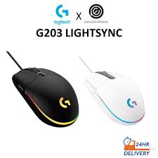 Logitech announced the g203 lightsync gaming mouse back in april 2020 and has given us a chance to review it. Logitech G203 Lightsync Gaming Mouse Black White 24 Hours Delivery Shopee Singapore