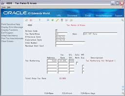 Tax Rates And Areas