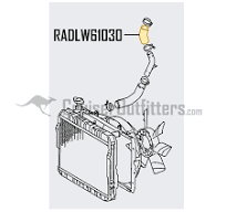 Lower Radiator Hose - Fits FJ80 3FE at Water Pump Side Applications  (RADLW61030)