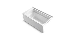 Shop over 500 styles of bathroom faucets in chrome, brushed nickel, polished. K 1123 Ra Archer 5 Foot Bath With Integral Apron And Right Drain Kohler