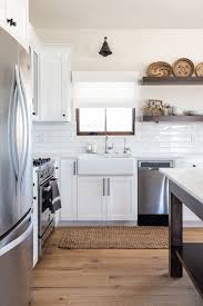 White And Wood Modern Farmhouse Kitchen Ideas Pickled Barrel Modern Farmhouse Kitchens Farmhouse Style Kitchen Kitchen Style