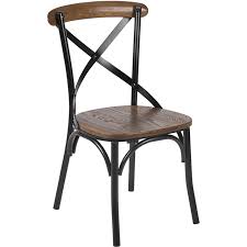 Advantage Fruitwood Metal X Back Chair X Back Metal Fw In 2020 Side Chairs Dining Metal Dining Chairs Chair
