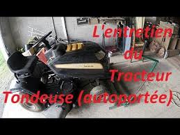 L Entretien Du Tracteur Tondeuse Autoportee Youtube