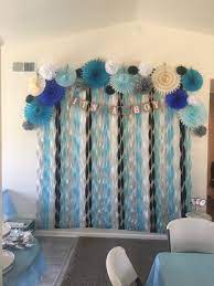 Penguin Themed Baby Shower Photo Backdrop Baby Shower Photo Booth Baby Shower Decorations For Boys Baby Shower Photo Booth Backdrop