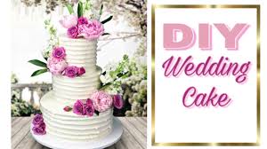 Use these simple cake decorating ideas/simple cake designs for birthdays or any other event by matching you will see easy cake decorating ideas with icing, fondant, fruit, candy, chocolate plus so many roses, lavender and pansies are safe edible flowers and very popular on wedding cakes. Easy Diy Wedding Cake How To Make A Wedding Cake Youtube