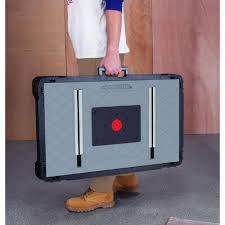 Husky 1 8 Ft X 3 Ft Portable Jobsite Workbench 225047 The Home Depot The Home Depot Workbench Portable Work Table