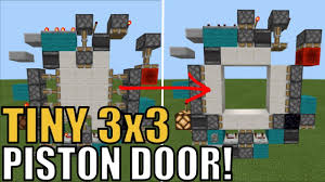 3x3 spiral door compact and fast! sharing buttons How To Make A Compact 3x3 Piston Door On Bedrock 1 Wide Youtube