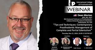 FREE WEBINAR TO ALL IN NOVEMBER 🤩 “Tips and Techniques: Contemporary  Prosthodontic Management of Complete and Partial Edentulism” ⏰ Thursday,  Novembre 21, 2024