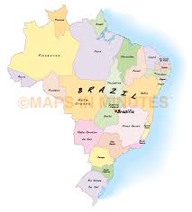 Geographic background templates vintage compass map sketch. Vector Brazil Map Internal Divisions In Illustrator Format