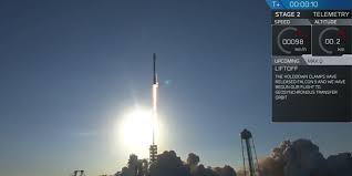 A spacex falcon 9 block 5 rocket will launch the starlink 22 payload from cape canaveral, usa. Lancement Reussi Pour La Fusee Au Premier Etage Recycle De Spacex