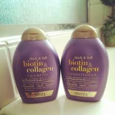 Ogx Biotin And Collagen Shampoo Before And After Biotin Collagen By Organix Love This Stuff It S Amaze Balls Hair Vitamins Fuller Hair Hair Care Solutions