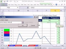 Excel Magic Trick 655 Frequency Polygon Line Chart