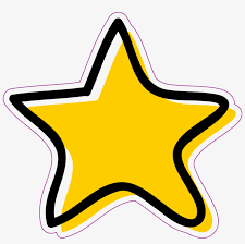 Blue flat star shape stickers. Doodle Star Sticker Star Doodle Yellow Png Free Transparent Png Download Pngkey