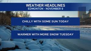 Edmonton Weather For Monday November 9 Ctv News