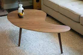 Industrial kidney bean shaped brass top coffee table in brass and black. Mid Century Modern Coffee Table Kidney Bean Walnut Extra Etsy In 2021 Modern Coffee Tables Mid Century Modern Coffee Table Mid Century Coffee Table