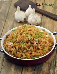 The original nasi goreng is an indonesian stir fried rice dish. Calories Of Nasi Goreng Indonesia Veg Fried Rice Tarladalal Com