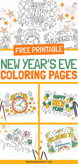 Every december 31st crowds gather in cities and here in the uk the weather can (very!) often be wet and windy on new year's eve so. New Year S Eve Coloring Pages The Printables Fairy