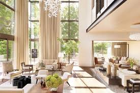 A Contemporary Nashville House For Philanthropists Jennifer And Billy Frist Architectural Digest High Ceiling Living Room Contemporary House House Design