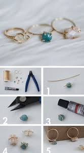 Diy Jewellery Make Your Own Dainty Stone Set Wire Ring Craft Project Handmade Jewelry Tutorial Diyj Handmade Jewelry Tutorials Diy Rings Jewelry Projects