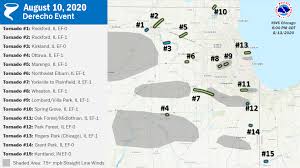 We did not find results for: Us National Weather Service Chicago Illinois Here S A Final Map Of All 15 Tornadoes That Touched Down During The 8 10 2020 Derecho Event We Also Shaded Areas Where Widespread Straight Line