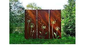 Gartenwand Sichtschutz Triptychon Pusteblume Rost Stahl 225x195 Cm Amazon De Handmade Sichtschutzwand Garten Gartenmauern Gartendekoration
