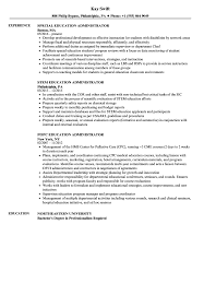 education administrator resume samples