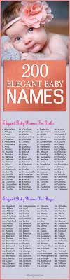 200 Elegant Baby Names That Are Posh And Refined Baby Names Baby Girl Names Baby Names Short