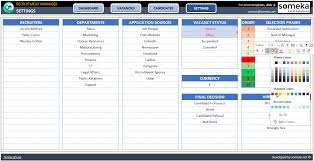 Recruitment Tracker Excel Template Hiring Plan For Hr