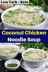 Love Soup Give This Low Carb Coconut Chicken Soup Recipe A Try Ketosoup Ketochickensoup Lowcarbsoup Chicke In 2020 Coconut Chicken Soup Recipes Diet Soup Recipes