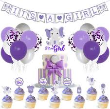 Shutterstock koleksiyonunda hd kalitesinde purple elephant baby shower vector card temalı stok görseller ve milyonlarca başka telifsiz stok fotoğraf, illüstrasyon ve vektör bulabilirsiniz. Purple Girls Baby Shower Party Decorations For Sale Ebay