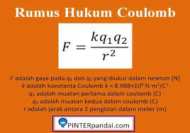 Coulomb Hukum Gaya Elektrostatik Konstanta Rumus Soal Jawaban Hukum Fisikawan Fisika