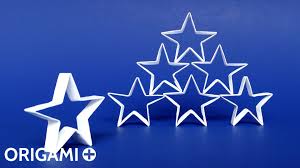 Fold a simple origami star from a water bomb base. Origami Christmas Star