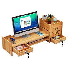 4.2 out of 5 stars. Wood Monitor Stand Desktop Computer Riser Led Lcd Monitor Support Holder File Storage Drawer Rack With Without Lock Sale Banggood Com