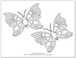 Kids can use both crayons as well as watercolors to fill in these pages. Butterfly Coloring Pages Free Printable Butterflies One Little Project