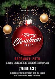 Merry Christmas Party Event Flyer Template Christmas Flyer Ffflyer