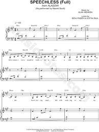 Speechless From Aladdin 2019 Sheet Music In F Minor Transposable Download Print Sheet Music Piano Sheet Music Free Piano Sheet Music