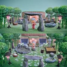 A garden section for growing more bamboo keeps you well stocked with plenty of material to craft benches, shelves, tables, or whatever you like! Zen Garden Ideas Animal Crossing New Horizons