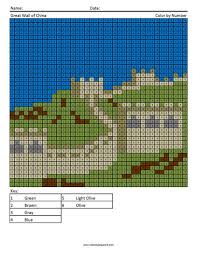 The great wall is a very famous wall that can be found in china. Great Wall Of China Coloring Page Coloring Squared