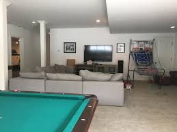 Messes are a natural part of any basement game room. Residential Solutions Theater Basement Game Room In Westport Ct Basement Theater Game Room Added