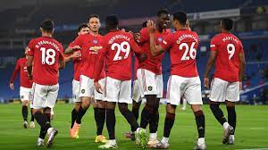 Manchester united players celebrate winning the european cup after the uefa champions league final between chelsea and manchester united at the luzhniki stadium in moscow, russia. Man United Beats Brighton To Go Fifth Fbc News