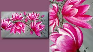 Maybe you would like to learn more about one of these? Simple Abstract Flower Painting Techniques For Beginners Large Canvas Painting Lessons Day 32 Youtube