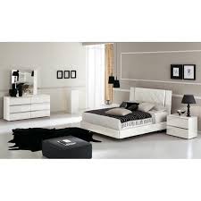 White lacquered finish adds to its aesthetic appeal, while the contemporary design style makes this bedroom set certainly an elite selection for your home decor. White Lacquer Stella Bedroom The White Lacquer Stella Italian Bedroom Set Is Sleek And Modern Showing A Hi Bedroom Set King Bedroom Sets Contemporary Bedroom