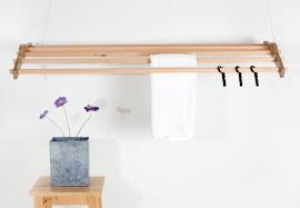 The dowels are firmly secured with inset screws giving you the strongest possible construction. Woodi Clothes Drying Rack
