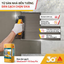 SikaCeram 75 Easy Fix-25Kg Keo Dán Gạch Các Hạng Mục Nội Thất | Công Ty  Phương Đông