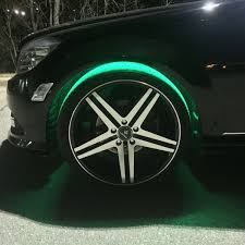 Other common associations with the color green are money, good luck, health, envy or jealousy, and environmental awareness. Green Led Wheel Well Neon Glow Lighting Kit Strips Car Truck Fender Illumination Walmart Com Walmart Com
