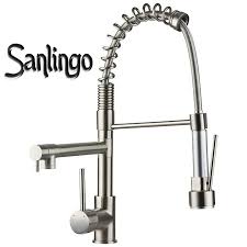 Design Gastrobrause Kuchen Armatur Schwenkbar Spiral Edelstahl Optik Sanlingo Edelstahl Stahl Armaturen