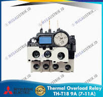 MITSUBISHI TH-T18 9A (7-11A) / THERMAL OVERLOAD RELAY THT18 9 A ( 7A - 11A )