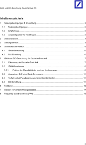 Check deutdeff swift / bic code details for international money transfer transactions. Iban Und Bic Berechnung Fur Konten Der Deutsche Bank Ag Dokumentation Der Regeln Inkl Beispielen Pdf Free Download