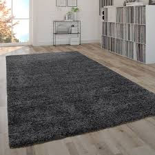 Jetzt vergleichen und günstig bestellen! Hochflor Teppich Shaggy Teppich Moderner Wohnzimmer Teppich In Grau Anthrazit Kaufen Bei Diva Teppich Center