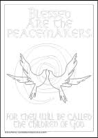 If you have problems printing this click on the how to print tab for tips on how to print. Blessed Are The Peacemakers Multicoloured Blessings Downloadable Printable Colouring Sheet Lindisfarne Scriptorium Treasures For The Journey